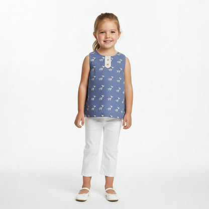 Camicia Smanicata unisex fantasia Zebra