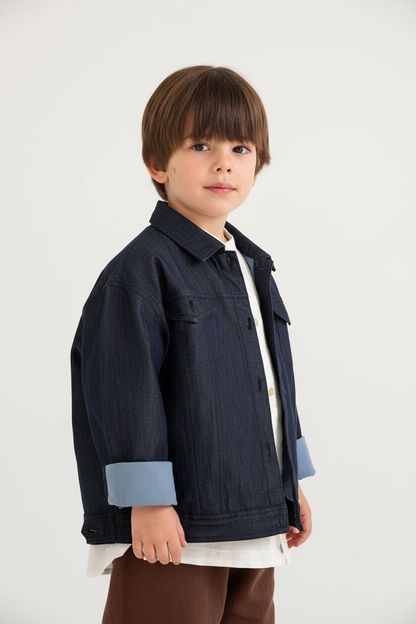 Giacca in Denim - Foto Indossato Studio