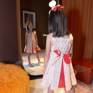 Abito Masha smanicato bicolore Giraffe