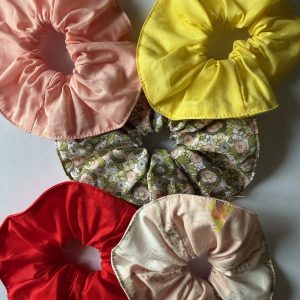 Scrunchies in Mussola di Cotone