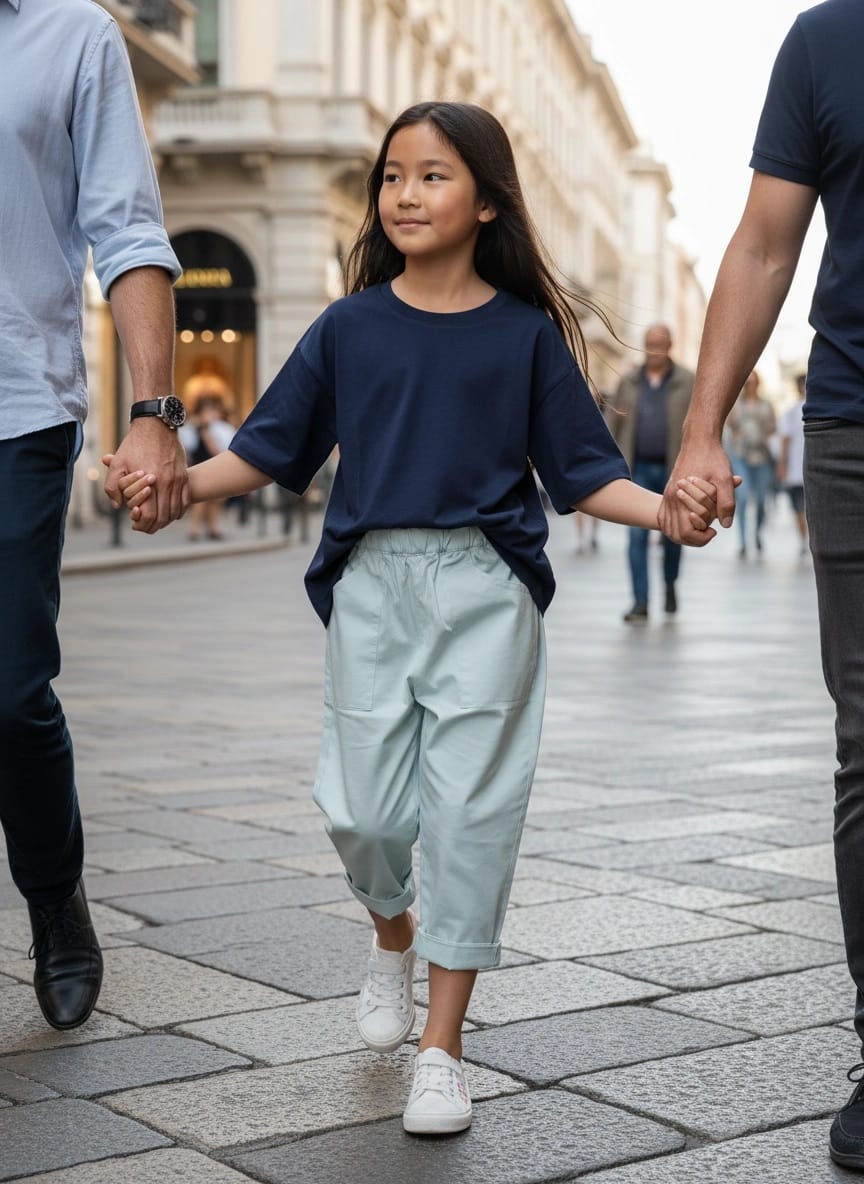 Passeggiata in famiglia