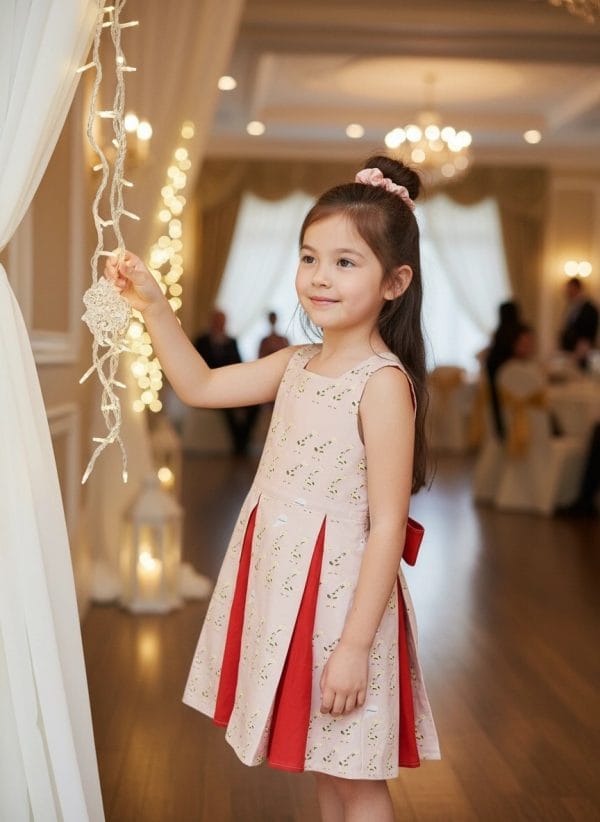 Abito Masha smanicato bicolore Giraffe Fantasie: animali Cerimonia in famiglia di Farway Milano