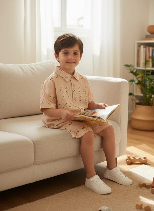 Camicia manica corta Giraffe Fantasie: animali Il vestito della domenica di Farway Milano