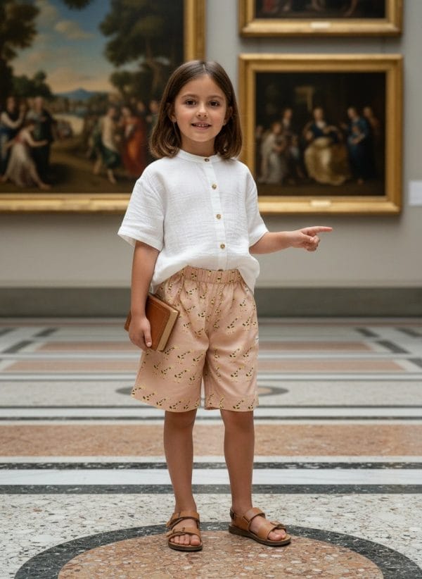 Pantaloncino Giraffe Nuovo Fantasie: animali Pomeriggio al museo di Farway Milano