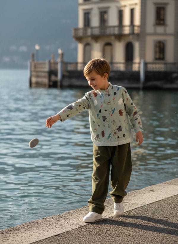 Camicia fantasia animali Fantasie: animali Weekend al lago di Farway Milano