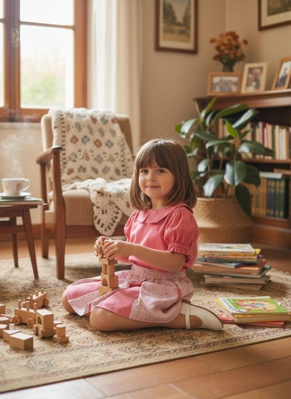 Gonna Masha bicolore Flower Fantasie: natura A casa dei nonni di Farway Milano