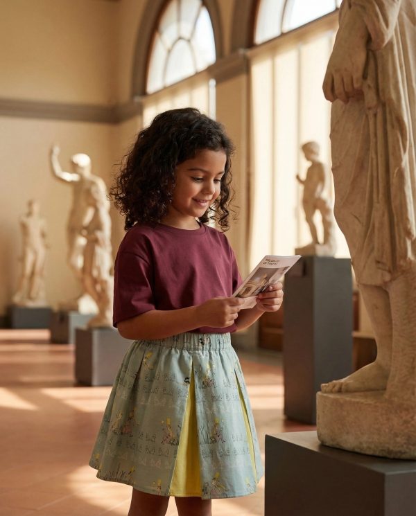 Gonna Masha bicolore Principe Ranocchio Fantasie: personaggi Pomeriggio al museo di Farway Milano