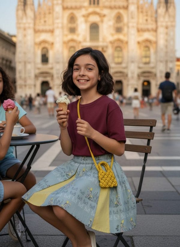 Yes Bag - Giallo e ocra Giallo e ocra Una sera d'estate: gelato con gli amici di Farway Milano