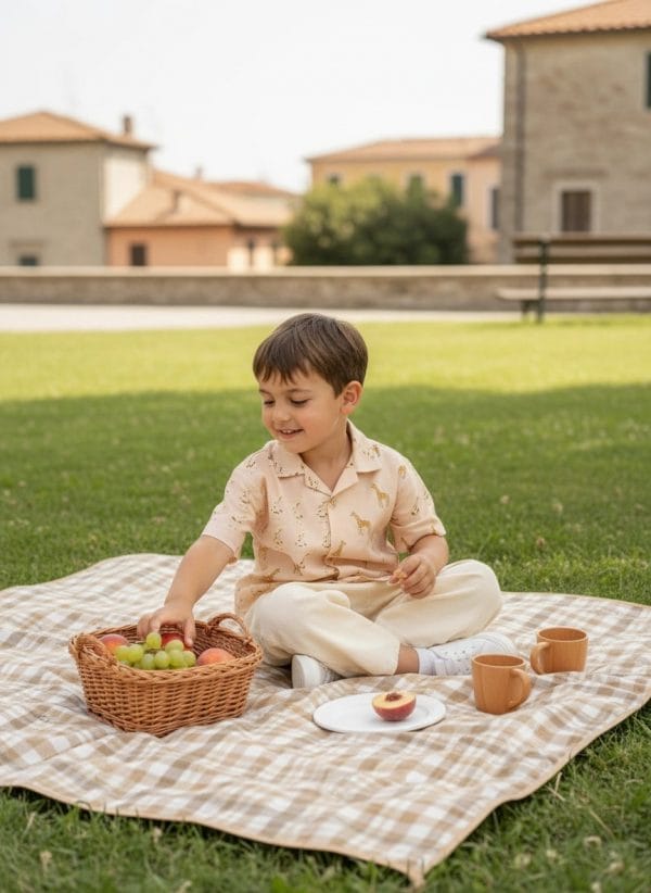 Pantalone Lungo Voile Panna e avorio Picnic al parco di Farway Milano