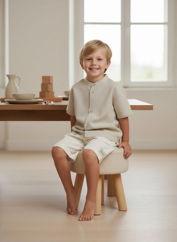 Pantaloncino Capri Panna e avorio Pranzi semplici ed eleganti di Farway Milano