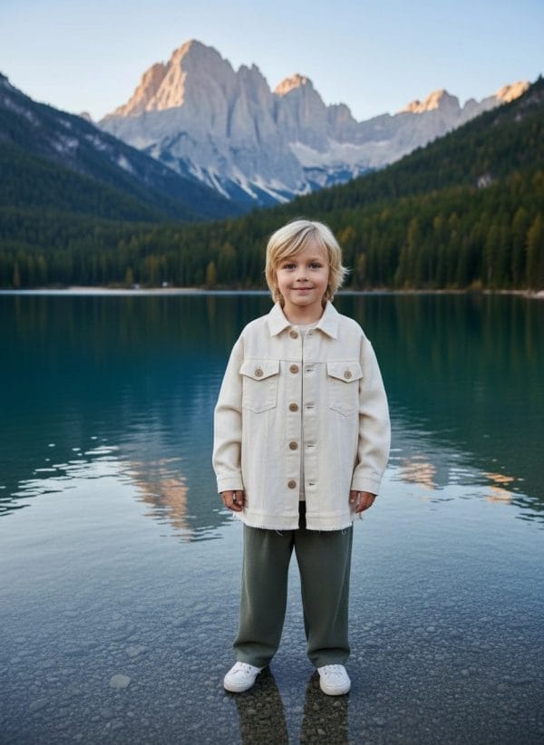 Giacca Lino Bianca Nuova Panna e avorio Weekend al lago di Farway Milano