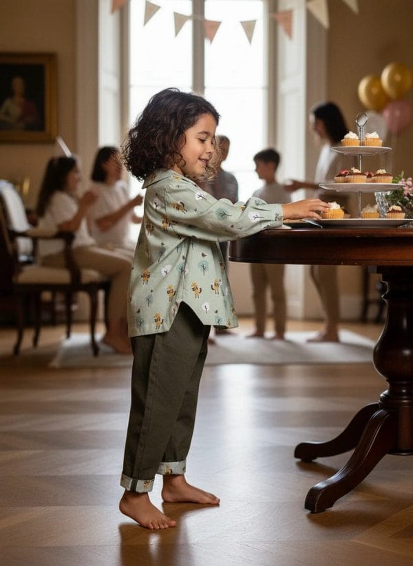 Pantalone Cropped in Gabardina Unico Cerimonia in famiglia di Farway Milano