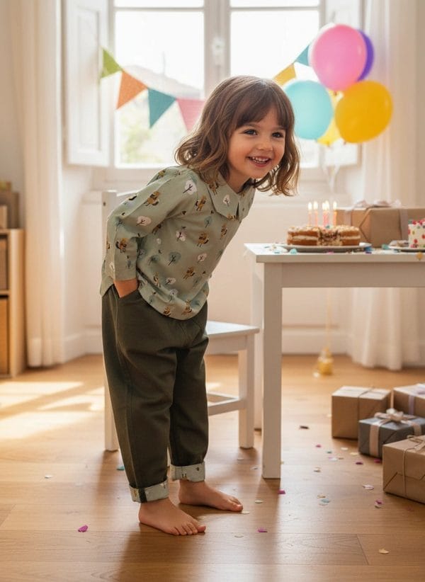 Pantalone Cropped in Gabardina Unico Compleanno di Farway Milano