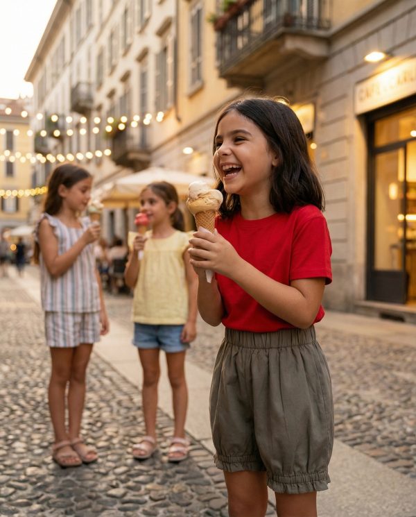 Pantaloncino a palloncino Unico Una sera d'estate: gelato con gli amici di Farway Milano