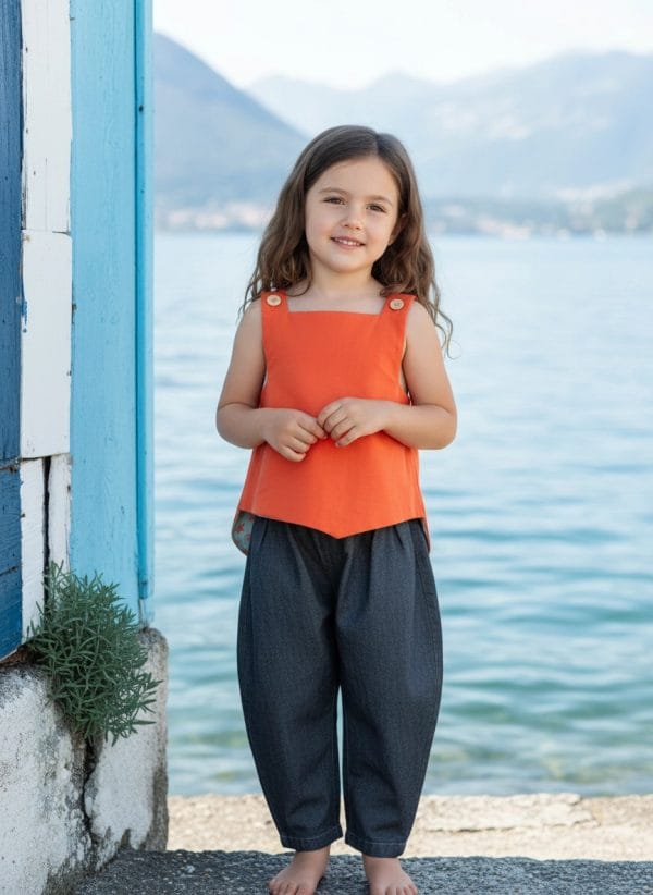 Top double-face fantasia marina Unico Weekend al lago di Farway Milano