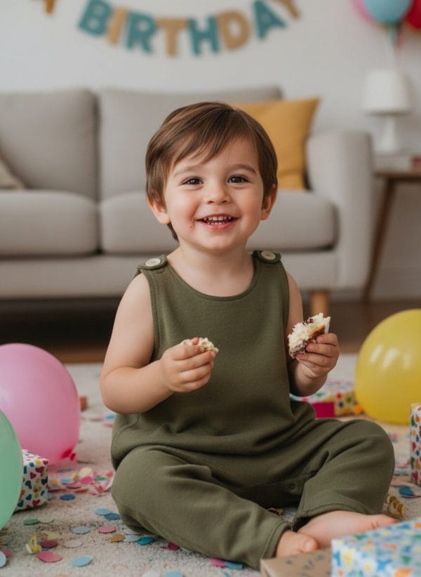 Tutina Smanicata Verde khaki e militare Compleanno di Farway Milano