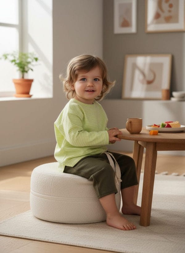 Maglietta a righe Verde salvia e aloe Pranzi semplici ed eleganti di Farway Milano