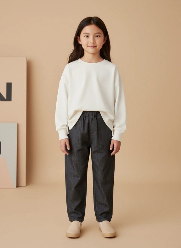 Felpa Lilo Bianco puro Front di Farway Milano