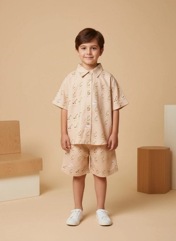 Camicia manica corta Giraffe Fantasie: animali Front di Farway Milano