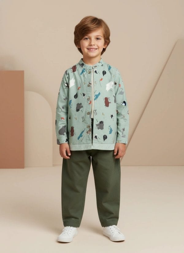 Camicia fantasia animali Fantasie: animali Front di Farway Milano