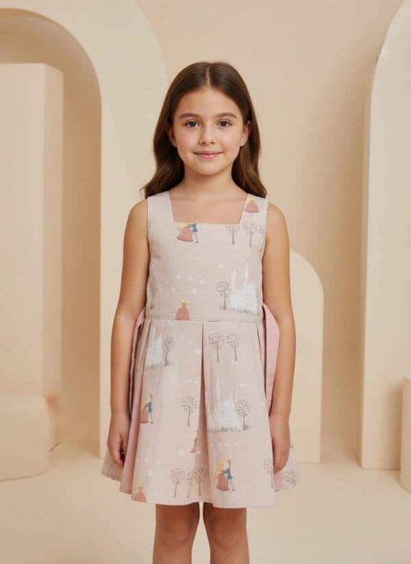 Abito Masha smanicato bicolore Principesse Fantasie: personaggi Front di Farway Milano