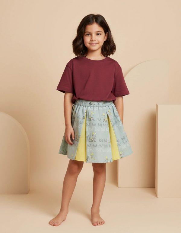 Gonna Masha bicolore Principe Ranocchio Fantasie: personaggi Front di Farway Milano