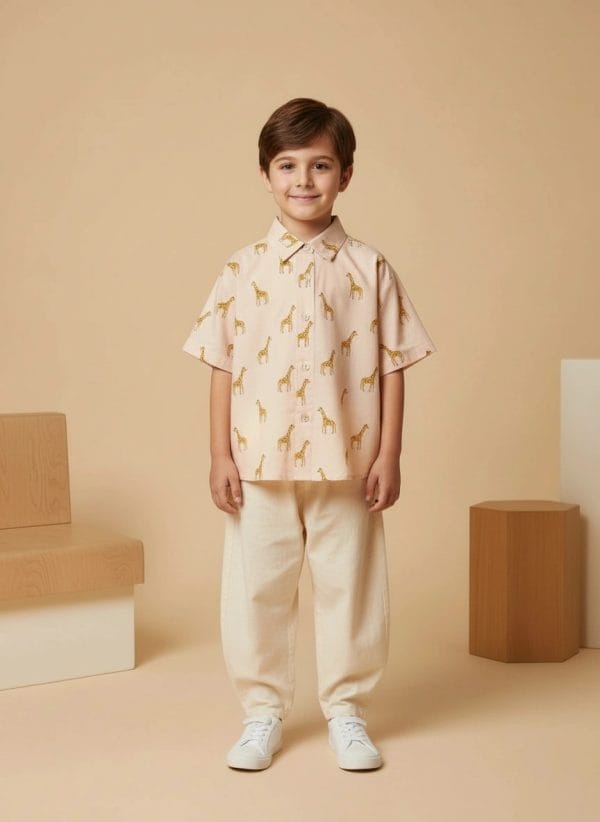 Pantalone Lungo Voile Panna e avorio Front di Farway Milano