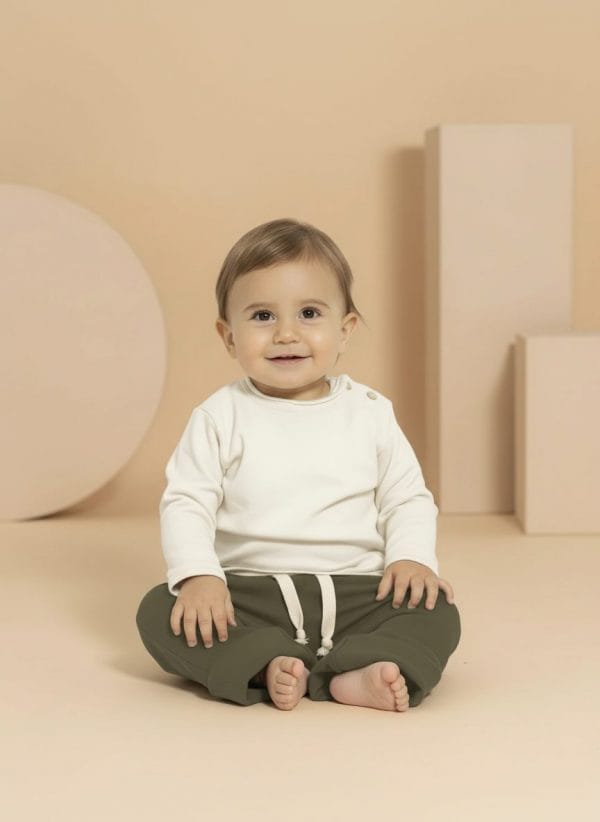 Maglia felpata Panna e avorio Front di Farway Milano