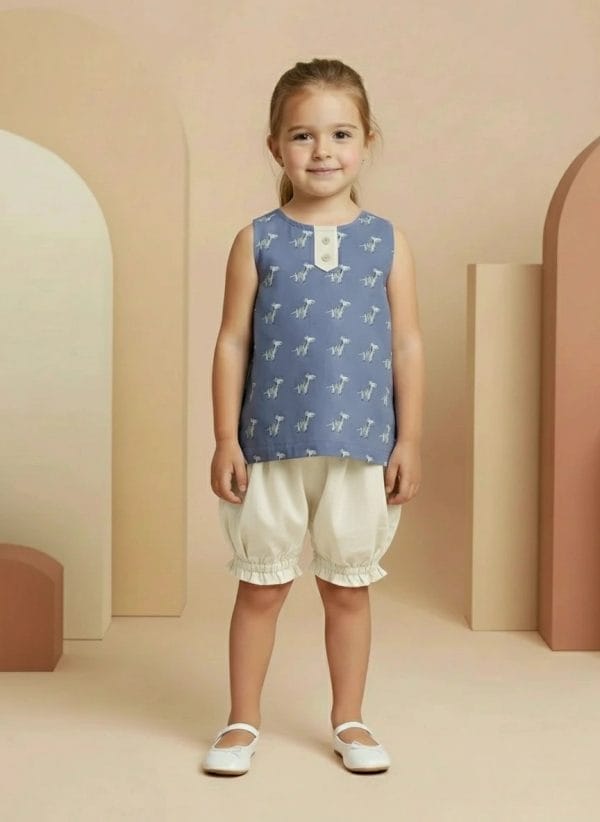 Pantaloncino a palloncino Panna e avorio Front di Farway Milano