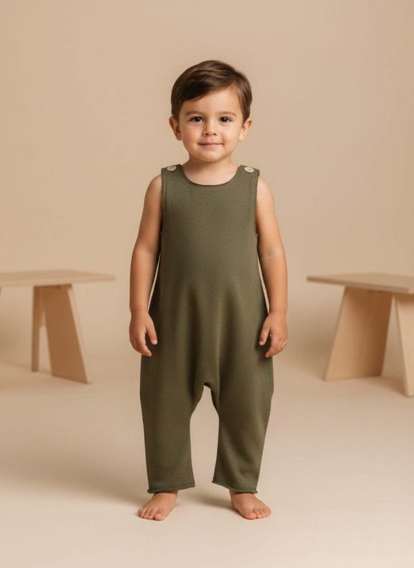 Tutina Smanicata Verde bosco e scuri Front di Farway Milano