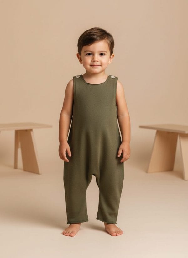 Tutina Smanicata Verde khaki e militare Front di Farway Milano