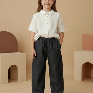 Pantalone denim Azzurro polvere e denim In Action di Farway Milano