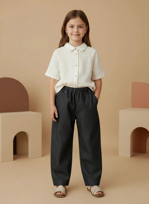 Pantalone denim Azzurro polvere e denim In Action di Farway Milano