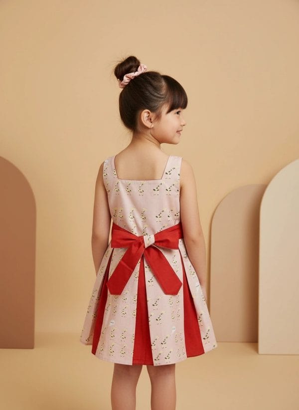 Abito Masha smanicato bicolore Giraffe Fantasie: animali Back di Farway Milano