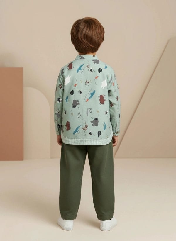 Camicia fantasia animali Fantasie: animali Back di Farway Milano