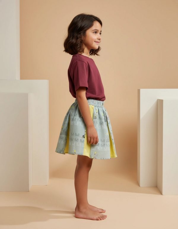 Gonna Masha bicolore Principe Ranocchio Fantasie: personaggi Side di Farway Milano