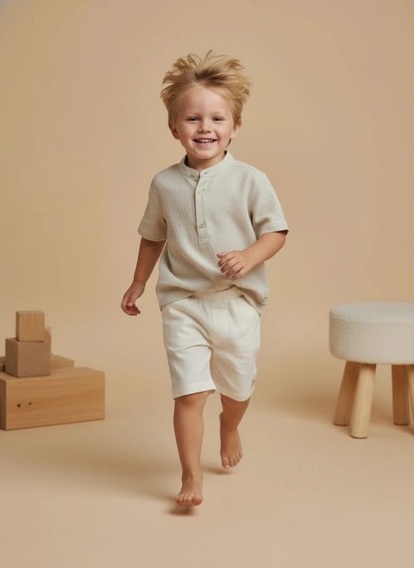 Pantaloncino Capri Panna e avorio In Action di Farway Milano