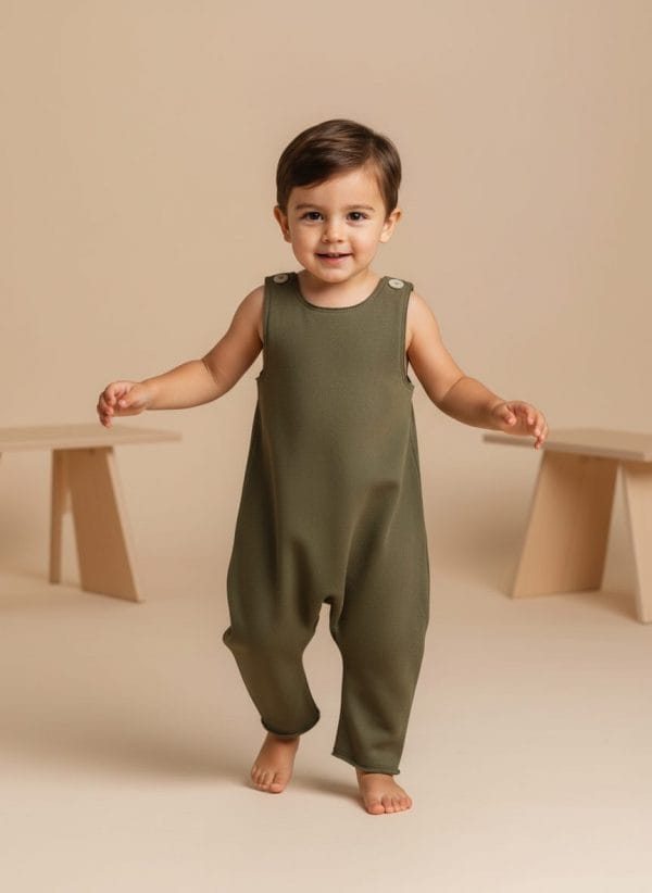 Tutina Smanicata Verde khaki e militare In Action di Farway Milano