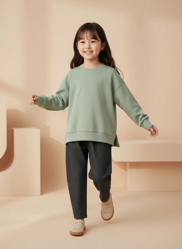 Felpa Lilo Verde salvia e aloe In Action di Farway Milano