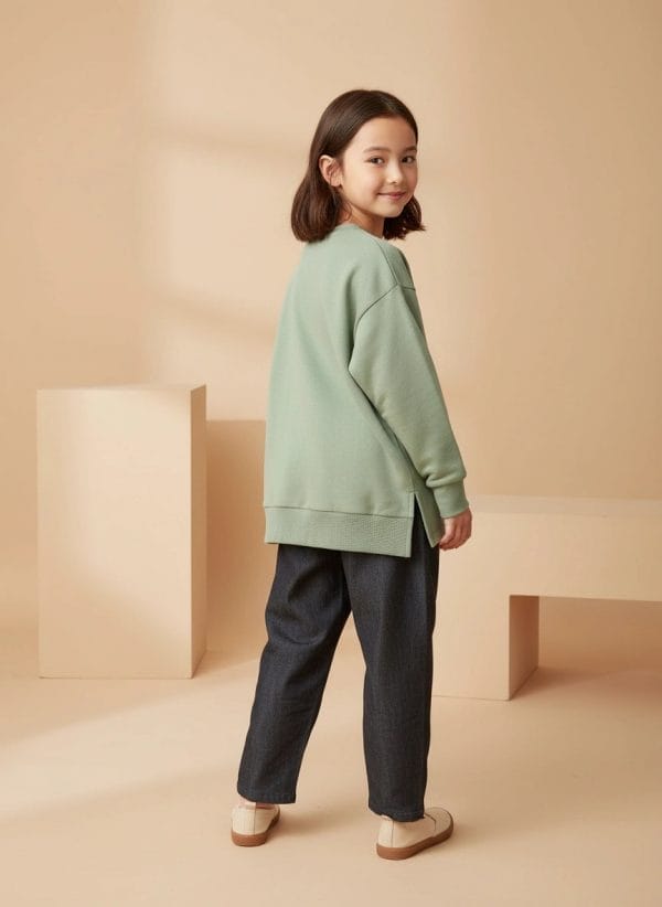 Felpa Lilo Verde salvia e aloe Back di Farway Milano